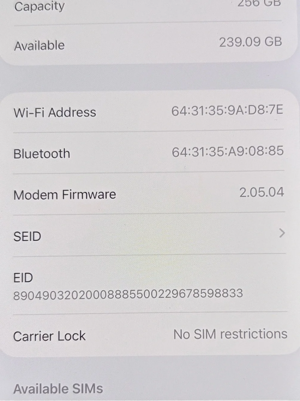 Apple iPhone Air A3260 256GB Light Gold Warranty Excellent condition Unlocked